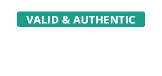 Valid & Authentic Tickets
