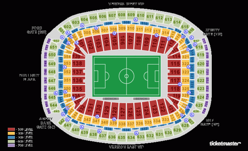 Seating map